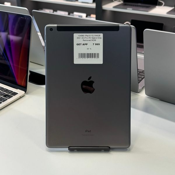 iPad 9Gen 10.2&rsquo;&rsquo;, 2021, 64GB, Wi-Fi+LTE, (A2603), АКБ 96% "Space Gray" Removed MDM  2000000104560 фото