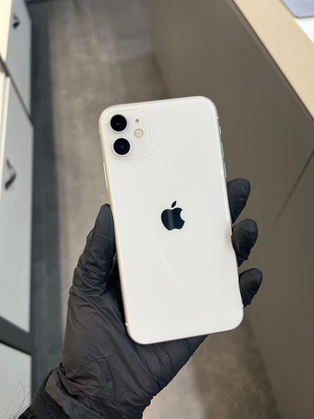 iPhone 11, 2019, 64GB, White, АКБ 100% 2000000099736 фото
