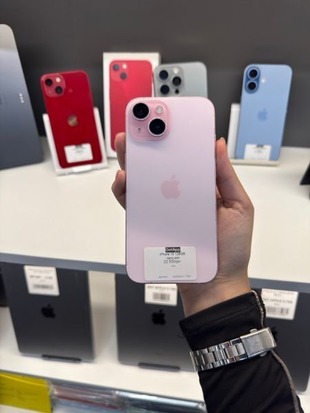 iPhone 15, 2023, 128GB, Pink, АКБ 100% Nano-Sim 2000000117331 фото