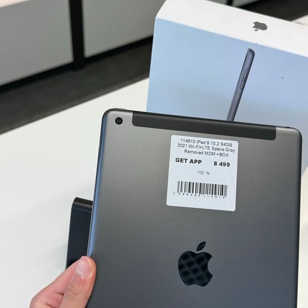 iPad 9Gen 10.2&rsquo;&rsquo;, 2021, 64GB, Wi-Fi+LTE, (A2603), АКБ 100% "Space Gray" Removed MDM + BOX 2000000114910 фото