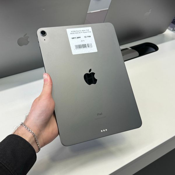 iPad Air 4Gen 10,9", 2020, 64GB, WI-FI, (А2316), АКБ 88% "Space Gray" 2000000097268 фото