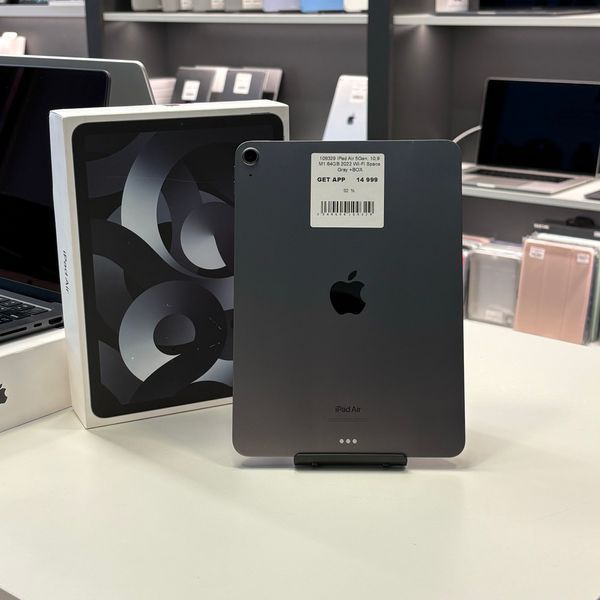 іPad Air 5Gen 10.9&rsquo;&rsquo;, 2022, М1, 64GB, Wi-Fi, (A2588), АКБ 92%, "Space Gray" + BOX 2000000109329 фото