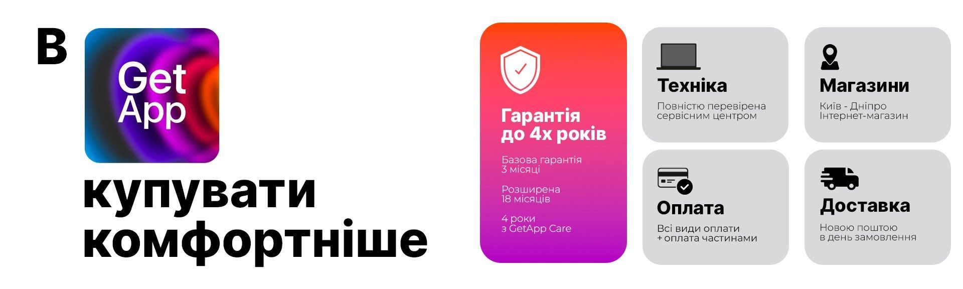 Дівчина в магазині GetApp