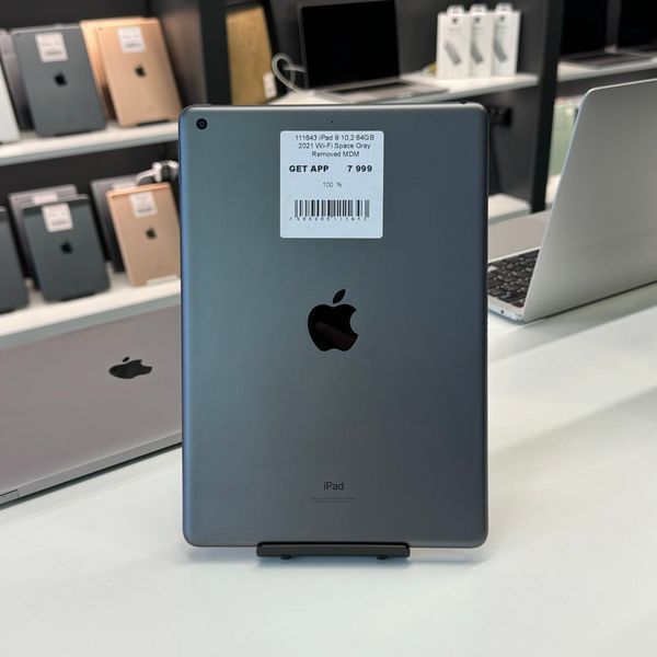 iPad 9Gen 10.2&rsquo;&rsquo;, 2021, 64GB, Wi-Fi, (A2602), АКБ 100% "Space Gray" Removed MDM  2000000111643 фото