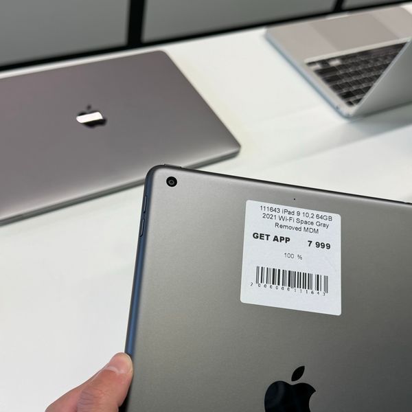 iPad 9Gen 10.2&rsquo;&rsquo;, 2021, 64GB, Wi-Fi, (A2602), АКБ 100% "Space Gray" Removed MDM  2000000111643 фото