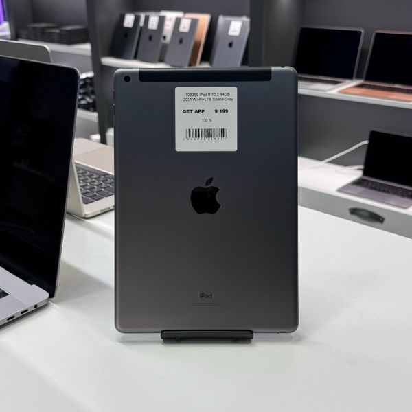iPad 9Gen 10.2&rsquo;&rsquo;, 2021, 64GB, Wi-Fi+LTE, (A2603), АКБ 100% "Space Gray" 2000000106359 фото
