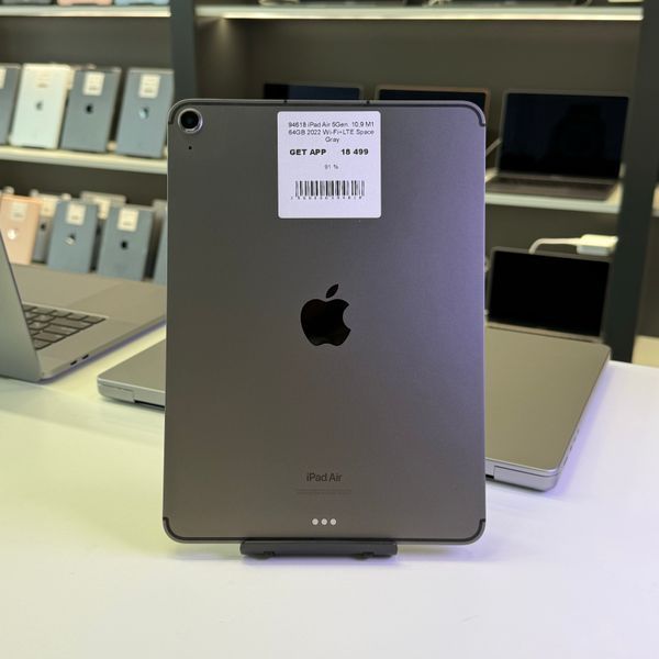іPad Air 5Gen 10.9&rsquo;&rsquo;, 2022, М1, 64GB, Wi-Fi+LTE, (А2589), АКБ 91%, "Space Gray" 2000000094618 фото