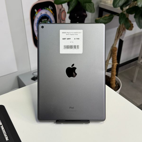 iPad 9Gen 10.2&rsquo;&rsquo;, 2021, 64GB, Wi-Fi, (A2602), АКБ 97% "Space Gray" 2000000089980 фото