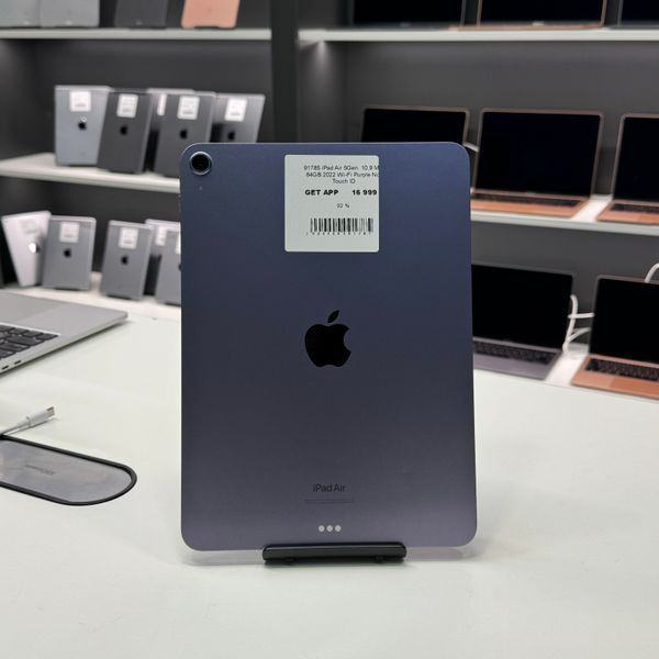 iPad Air 5Gen 10,9" 2022, М1, 64GB WI-FI,(А2588) АКБ 92% "Purple" No Touch-ID 2000000091785 фото
