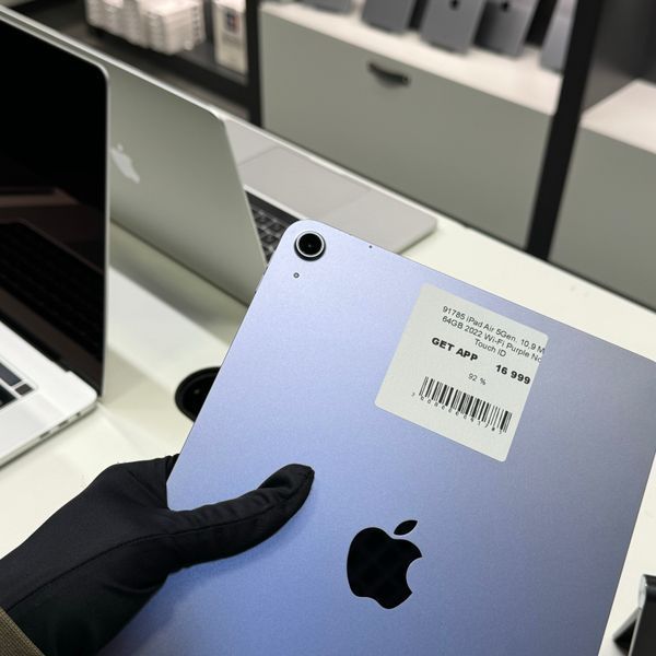 iPad Air 5Gen 10,9" 2022, М1, 64GB WI-FI,(А2588) АКБ 92% "Purple" No Touch-ID 2000000091785 фото
