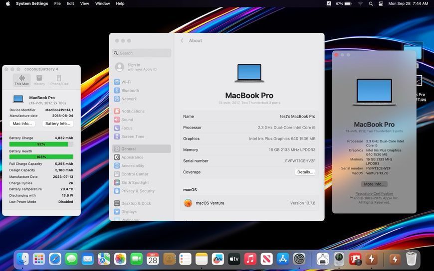 MacBook Pro 13&rsquo;&rsquo; 2017, i5 16GB / 512GB (A1708), АКБ 100% 2000000118765 фото