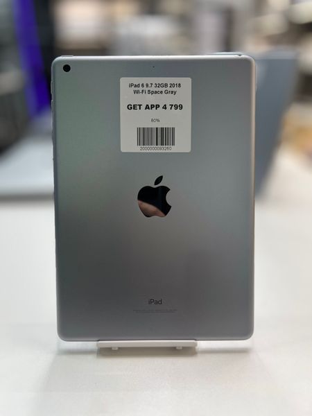 iPad 6Gen 9.7&rsquo;&rsquo;, 2018, 32GB, WI-FI, (A1954), АКБ 80% "Space Gray" 2000000093260 фото