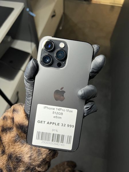 iPhone 14 Pro Max, 2022, 512GB, Space Black, АКБ 91% 2000000094014 фото