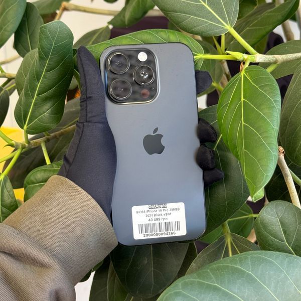 iPhone 16 Pro, 2024, 256GB, Black Titanium, АКБ 91% E-sim 2000000094366 фото
