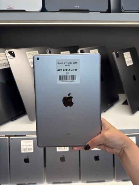 iPad 6Gen 9.7&rsquo;&rsquo;, 2018, 32GB, Wi-Fi, (А1893), АКБ 89% "Space Gray" 2000000104058 фото