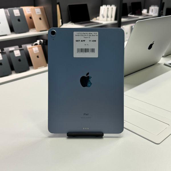 iPad Air 4Gen 10,9", 2020, 64GB, WI-FI, (А2316), АКБ 84% "Sky Blue" No Touch ID!  2000000113722 фото
