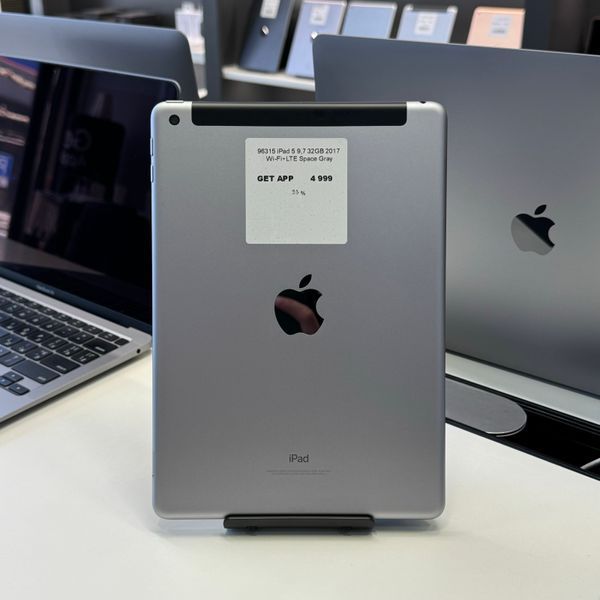 iPad 5Gen 9.7&rsquo;&rsquo;, 2017, 32GB, WI-FI + LTE, (А1822), АКБ 93% "Space Gray" 2000000096315 фото