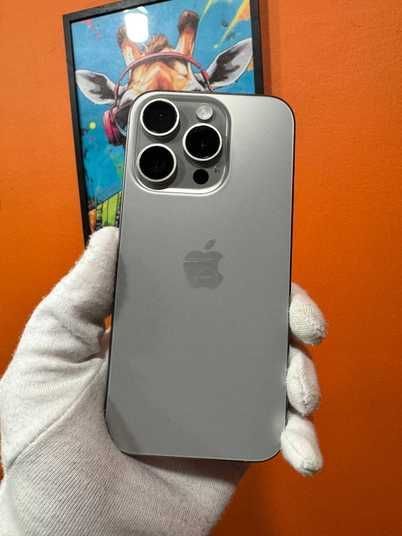iPhone 15 Pro, 2023, 128GB, Natural Titanium, АКБ 100% - купить в