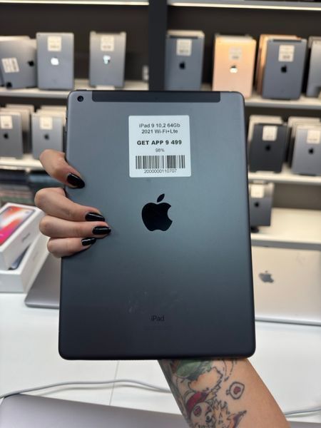 iPad 9Gen 10.2&rsquo;&rsquo;, 2021, 64GB, Wi-Fi+LTE, (A2603), АКБ 98% "Space Gray" 2000000110707 фото
