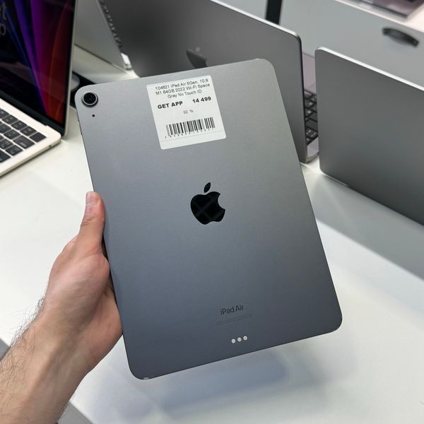 іPad Air 5Gen 10.9&rsquo;&rsquo;, 2022, М1, 64GB, Wi-Fi, (A2588), АКБ 92%, "Space Gray" No Touch ID!  2000000104621 фото