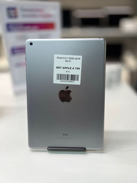 iPad 6Gen 9.7&rsquo;&rsquo;, 2018, 32GB, WI-FI, (A1954), АКБ 81% "Space Gray" 2000000099637 фото