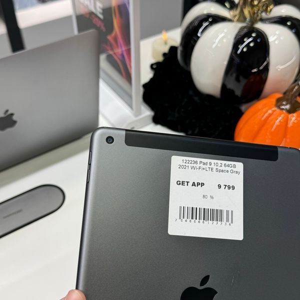 iPad 9Gen 10.2&rsquo;&rsquo;, 2021, 64GB, Wi-Fi+LTE, (A2603), АКБ 80% "Space Gray" 2000000122236 фото