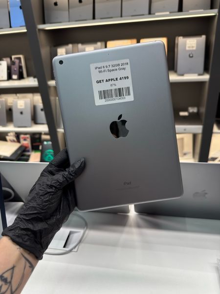 іPad 6Gen 9.7&rsquo;&rsquo;, 2018, 32GB, Wi-Fi, (А1893), АКБ 87% "Space Gray" 2000000104003 фото
