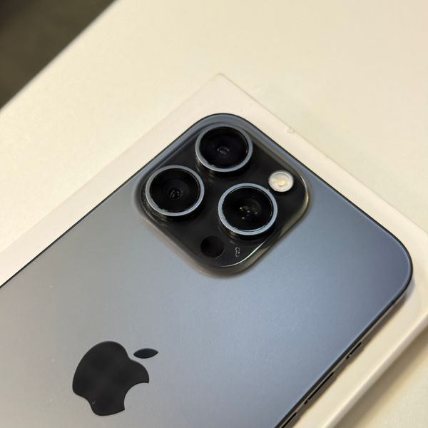 iPhone 15 Pro Max, 2023, 512GB, Black Titanium, АКБ 85% E-sim 2000000086880 фото