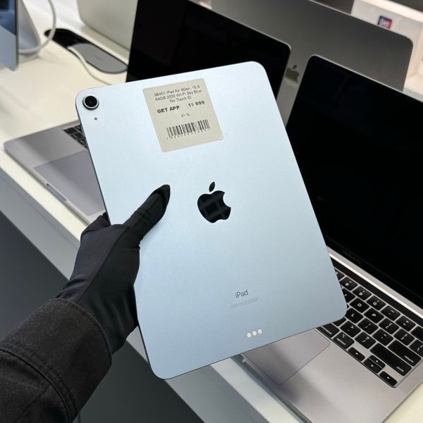 iPad Air 4Gen 10,9", 2020, 64GB, WI-FI, (А2316), АКБ 81% "Sky Blue" No Touch-ID 2000000098401 фото