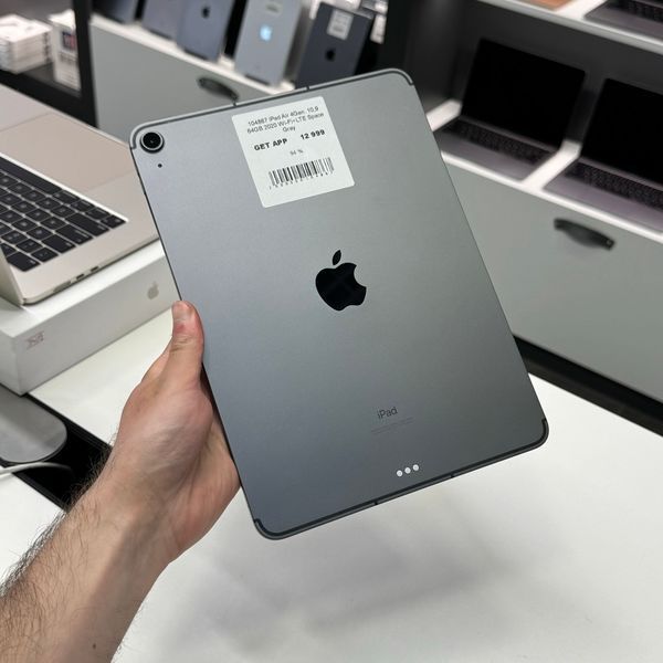 iPad Air 4Gen 10,9", 2020, 64GB, WI-FI+LTE, (А2324), АКБ 94% "Space Grey" 2000000104867 фото