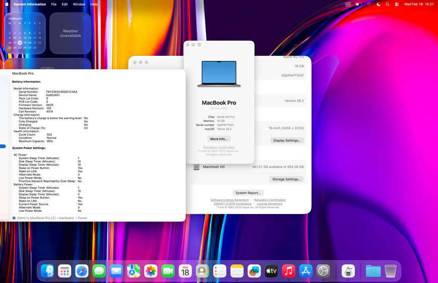 MacBook Pro 16&rsquo;&rsquo; 2023, M2 Pro 16GB / 12CPU - 19GPU / 512GB (А2779) АКБ 90% 2000000095295 фото