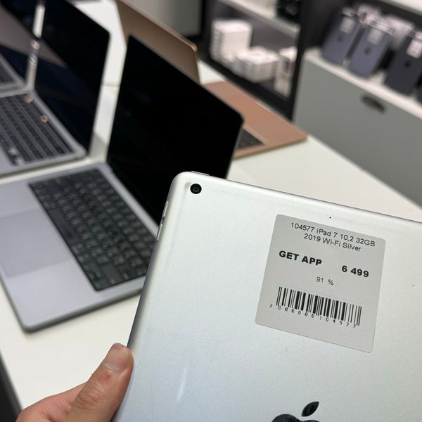 iPad 7Gen 10.2&rsquo;&rsquo;, 2019, 32GB, WI-FI, (A2197), АКБ 91% "Silver" 2000000104577 фото