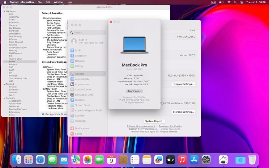 MacBook Pro 13&rsquo;&rsquo; 2020, M1 8 / 256GB (А2338) АКБ 85% 2000000109633 фото