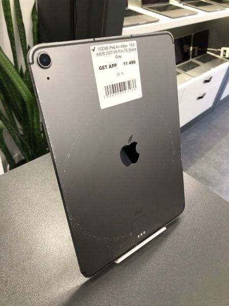 iPad Air 4Gen 10,9", 2020, 64GB, WI-FI+LTE, (А2324), АКБ 82% "Space Grey" 2000000103266 фото