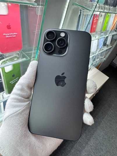 iPhone 15 Pro Max, 2023, 256GB, Black Titanium, АКБ 90% - купить в