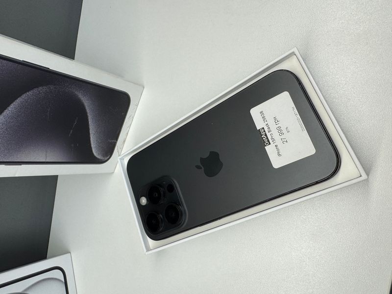 іPhone 15 Pro, 2023, 256GB, Black Titanium, АКБ 87% 20000000119717 фото