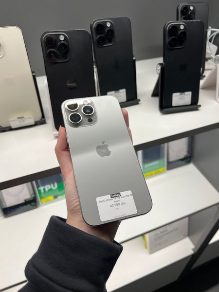 iPhone 16 Pro Max, 2024, 256GB, Natural Titanium, E-sim АКБ 94%, гарантія 18 міс  2000000099033 фото