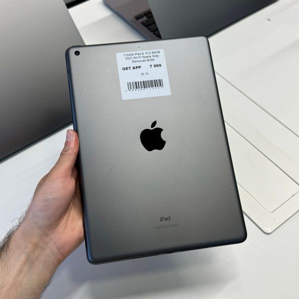 iPad 9Gen 10.2&rsquo;&rsquo;, 2021, 64GB, Wi-Fi, (A2602), АКБ 93% "Space Gray" Removed MDM  2000000112404 фото