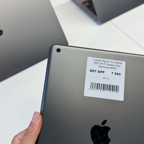 iPad 9Gen 10.2&rsquo;&rsquo;, 2021, 64GB, Wi-Fi, (A2602), АКБ 93% "Space Gray" Removed MDM  2000000112404 фото