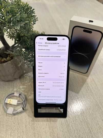 iPhone 14 Pro, 2022, 128GB, Space Black, АКБ 78% - купить в