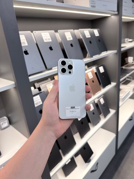 iPhone 15 Pro Max, 2023, 256GB, White Titanium, АКБ 95% NanoSIM 2000000113517 фото