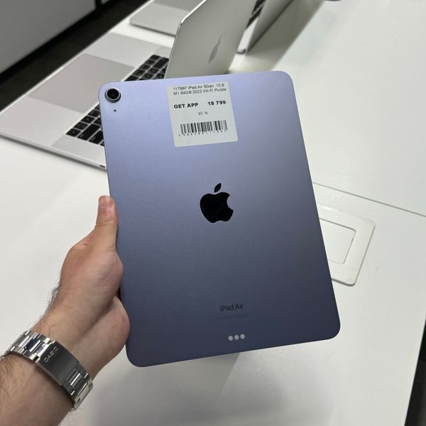 iPad Air 5Gen 10,9" 2022, М1, 64GB WI-FI,(А2588) АКБ 93% "Purple" 2000000117997 фото