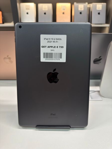 iPad 9Gen 10.2&rsquo;&rsquo;, 2021, 64GB, Wi-Fi, (A2602), АКБ 94% "Space Gray" 2000000107578 фото