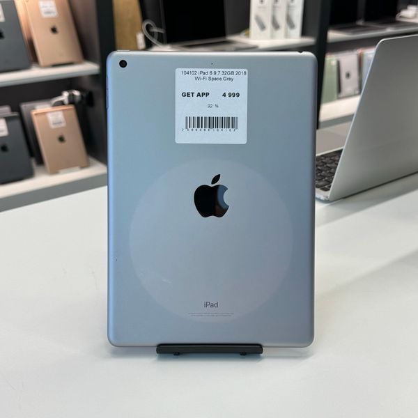 iPad 6Gen 9.7&rsquo;&rsquo;, 2018, 32GB, Wi-Fi, (А1893), АКБ 92% "Space Gray" 2000000104102 фото
