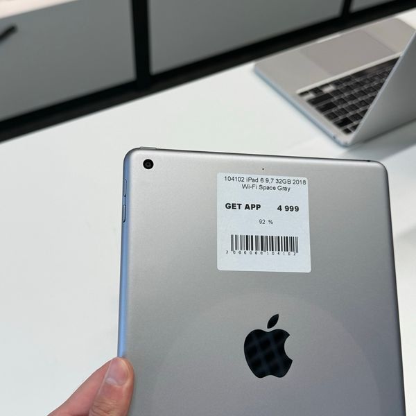 iPad 6Gen 9.7&rsquo;&rsquo;, 2018, 32GB, Wi-Fi, (А1893), АКБ 92% "Space Gray" 2000000104102 фото
