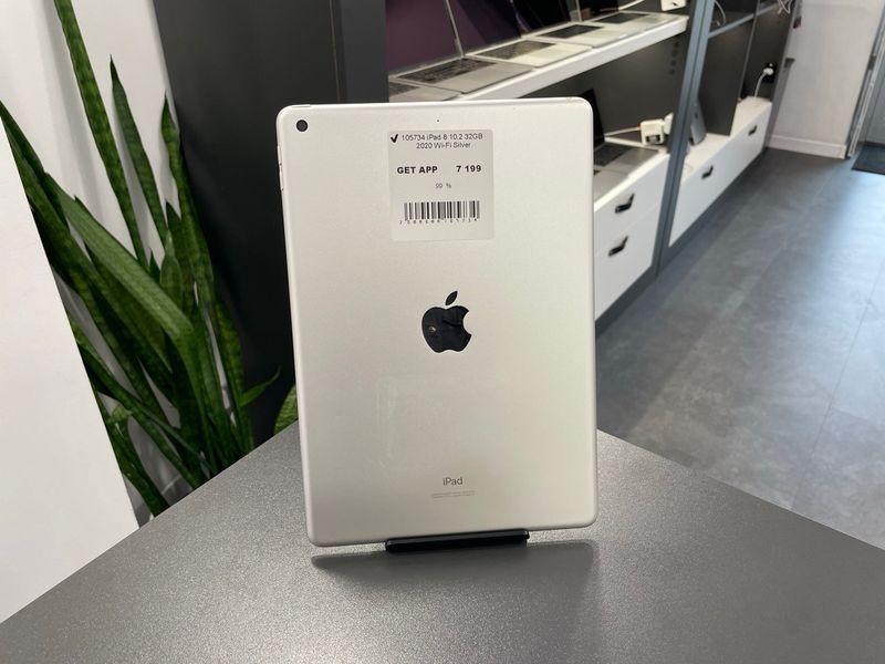 іPad 8Gen 10.2&rsquo;&rsquo;, 2020, 32GB, Wi-Fi, (A2270), АКБ 99% "Silver" 2000000105734 фото