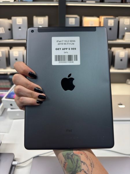 iPad 7Gen 10.2&rsquo;&rsquo;, 2019, 32GB, Wi-Fi+LTE, (A2200), АКБ 94% "Space Gray" 2000000110936 фото