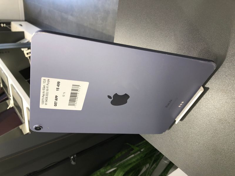 іPad Air 5Gen 10.9&rsquo;&rsquo;, 2022, М1, 64GB, Wi-Fi, (А2588), АКБ 92%, "Purple" 2000000103273 фото