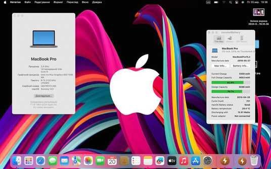 MacBook Pro 13'' 2019, i5 8 / 256GB (A1989), АКБ 80% - купить в
