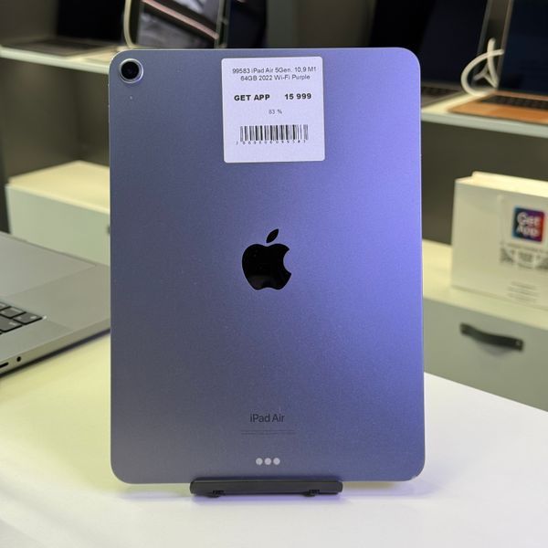 iPad Air 5Gen 10,9" 2022, М1, 64GB WI-FI,(А2588) АКБ 83% "Purple" 2000000099583 фото